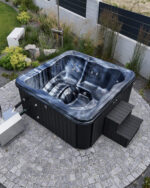 Hot tub - externem Ofen (mit Liegefläche)