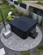 Hot tub - externem Ofen (mit Liegefläche) – Bild 3