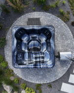 Hot tub - externem Ofen (mit Liegefläche) – Bild 4