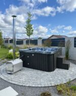 Hot tub - externem Ofen (mit Liegefläche) – Bild 7