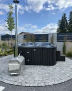 Hot tub - externem Ofen (mit Liegefläche) – Bild 8