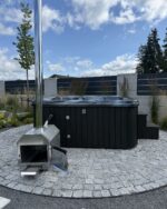 Hot tub - externem Ofen (mit Liegefläche) – Bild 9