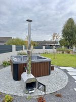 Hot tub - externem Ofen (mit Liegefläche) – Bild 4