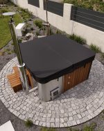 Hot tub - integriertem Ofen (mit Liegefläche) – Bild 3