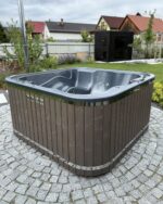 Hot tub mit Liegefläche - externem Ofen – Bild 10