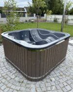 Hot tub mit Liegefläche - externem Ofen – Bild 11