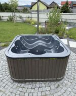 Hot tub mit Liegefläche - externem Ofen – Bild 12