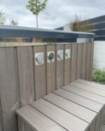 Hot tub mit Liegefläche - externem Ofen – Bild 18
