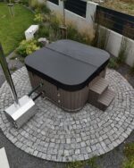 Hot tub mit Liegefläche - externem Ofen – Bild 3